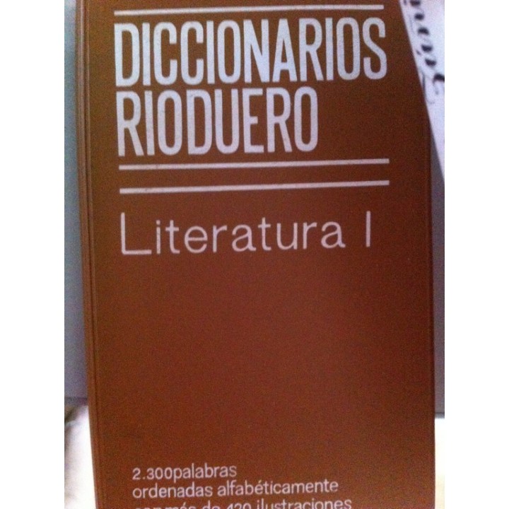 Diccionarios Rioduero. Literatura I
